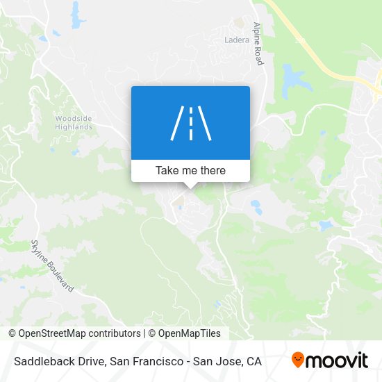 Mapa de Saddleback Drive