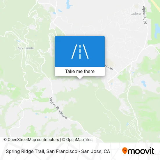 Spring Ridge Trail map