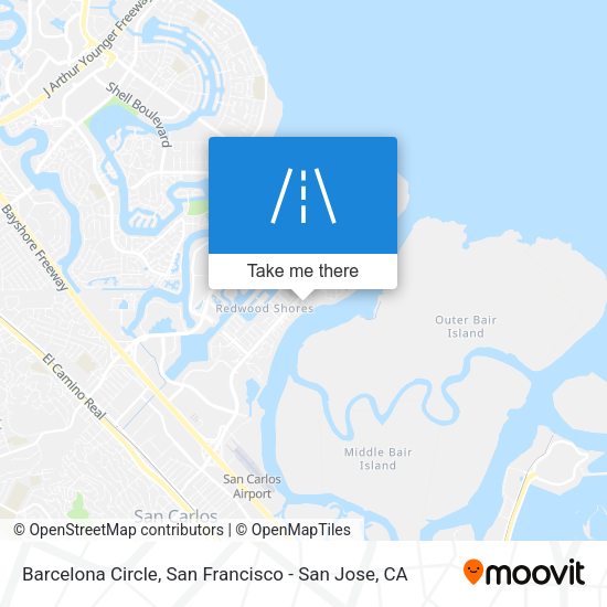 Mapa de Barcelona Circle