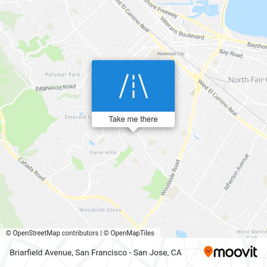 Briarfield Avenue map