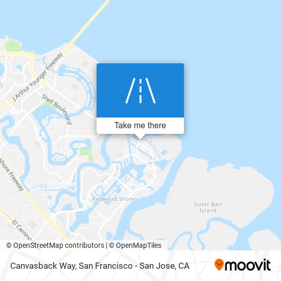 Canvasback Way map