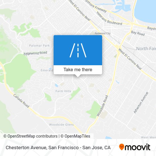 Mapa de Chesterton Avenue