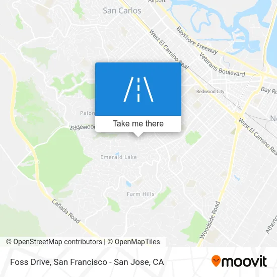 Foss Drive map