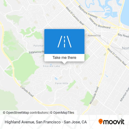 Highland Avenue map