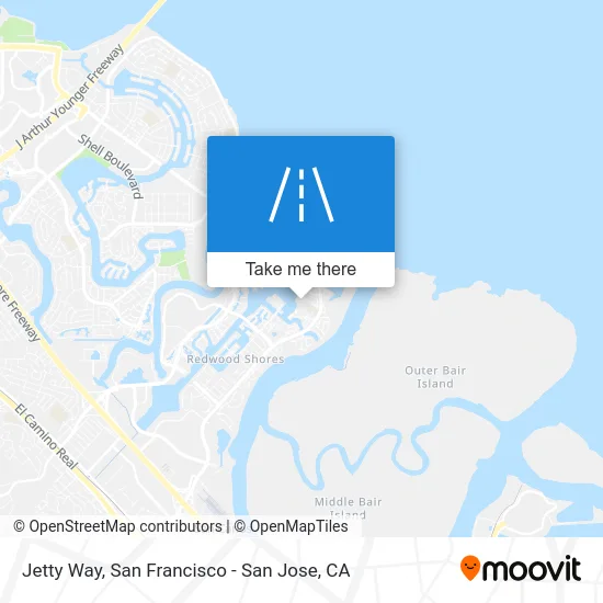 Jetty Way map