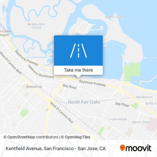 Mapa de Kentfield Avenue