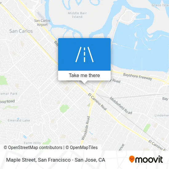 Maple Street map