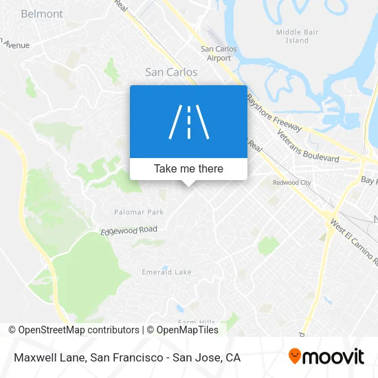 Mapa de Maxwell Lane