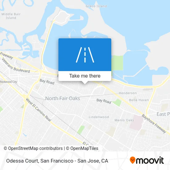 Odessa Court map