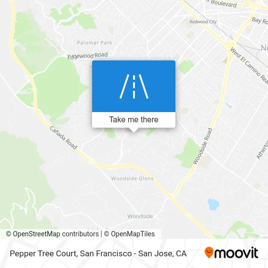 Pepper Tree Court map