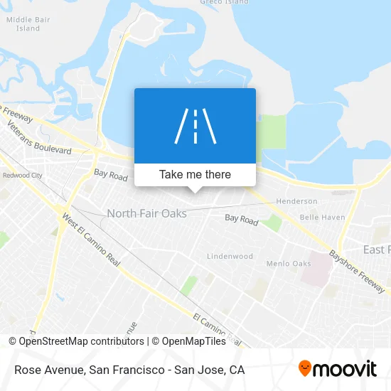 Rose Avenue map