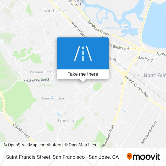 Saint Francis Street map