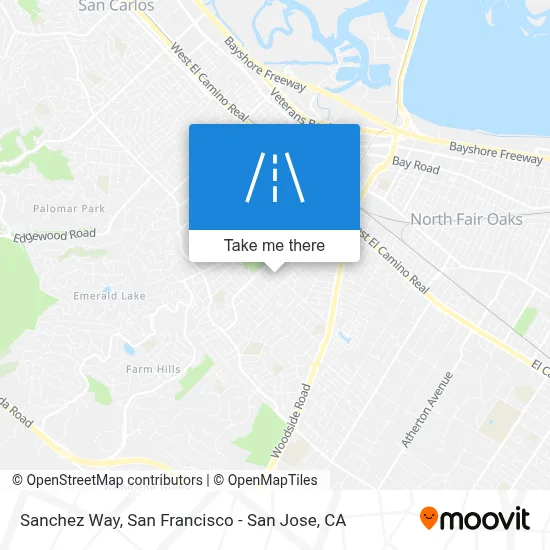 Sanchez Way map