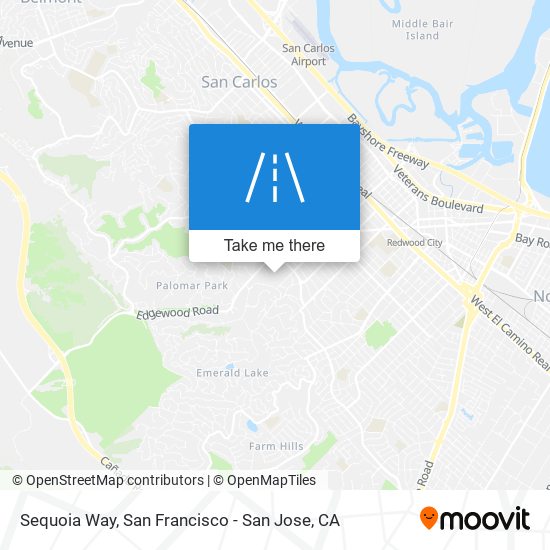 Sequoia Way map