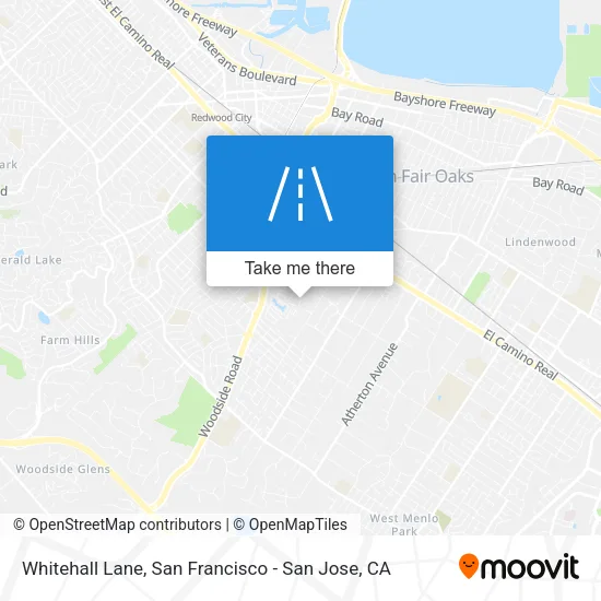 Whitehall Lane map