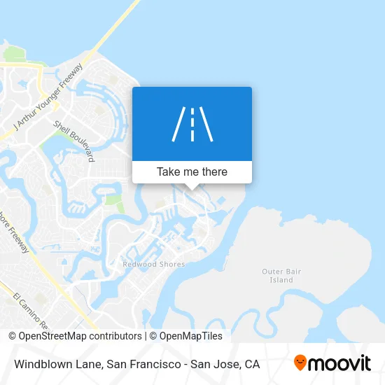 Windblown Lane map