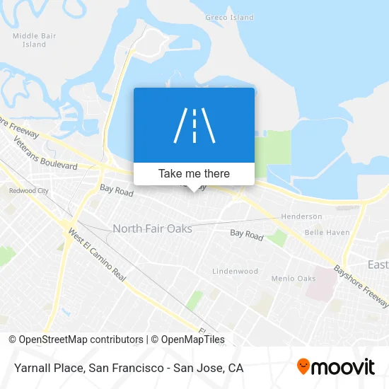 Yarnall Place map