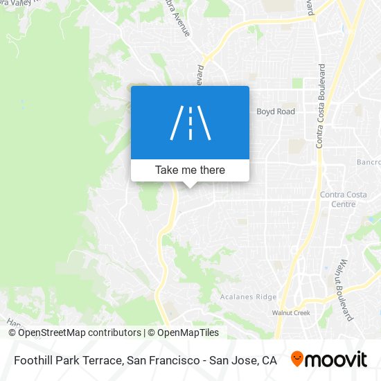 Foothill Park Terrace map