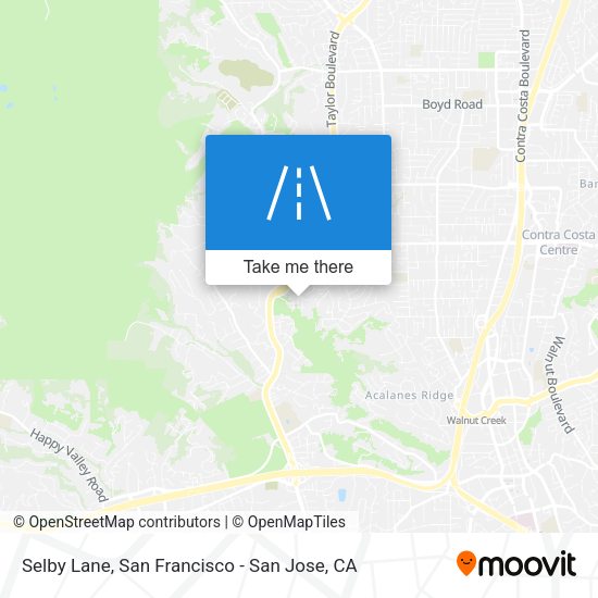 Mapa de Selby Lane