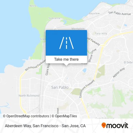 Aberdeen Way map