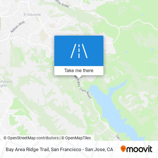 Mapa de Bay Area Ridge Trail