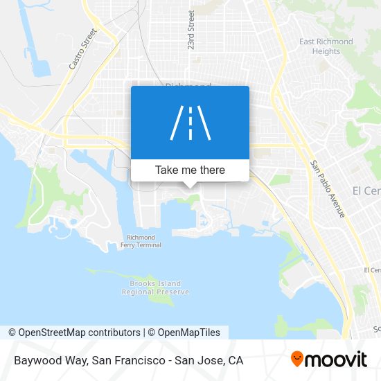 Baywood Way map