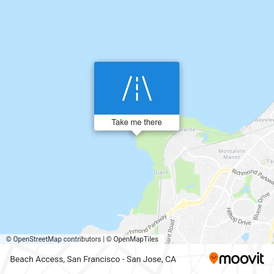 Beach Access map