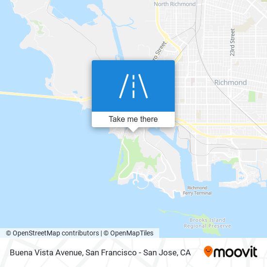 Buena Vista Avenue map