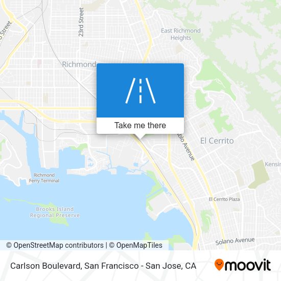 Mapa de Carlson Boulevard