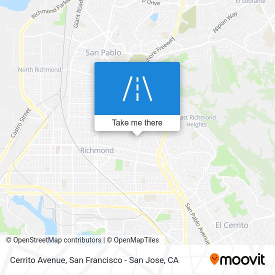 Mapa de Cerrito Avenue