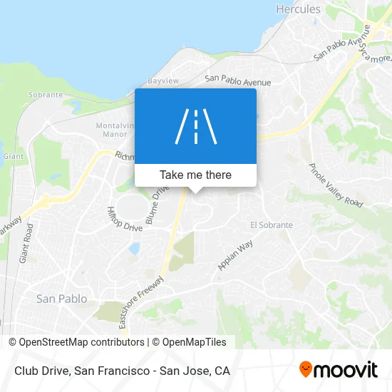 Club Drive map