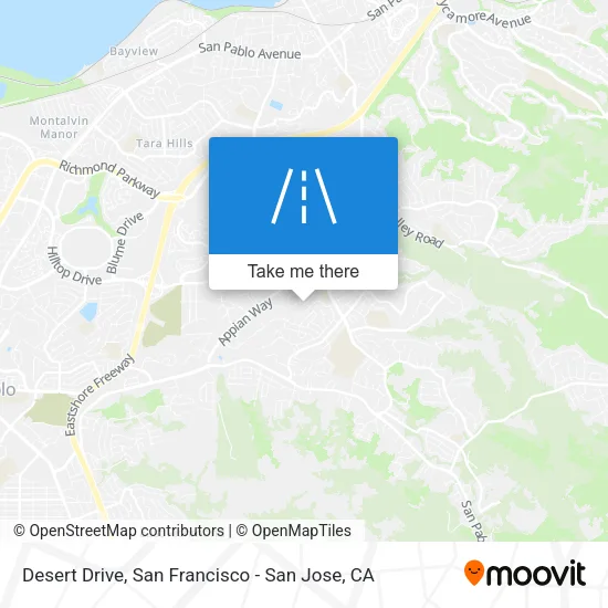 Desert Drive map