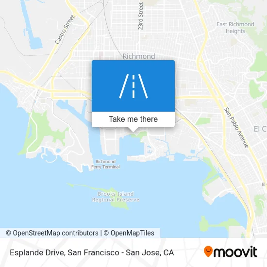 Esplande Drive map