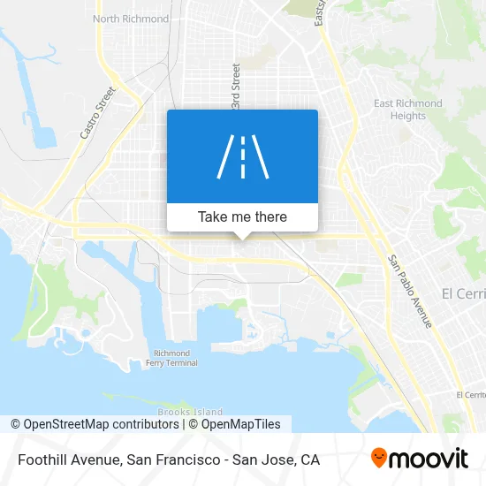Foothill Avenue map
