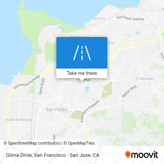 Gilma Drive map