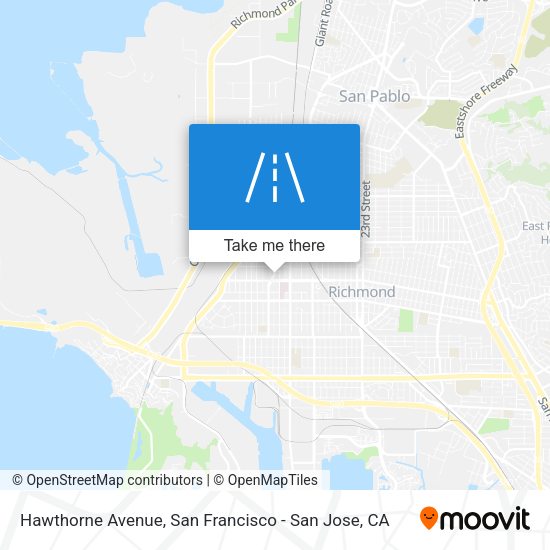 Mapa de Hawthorne Avenue