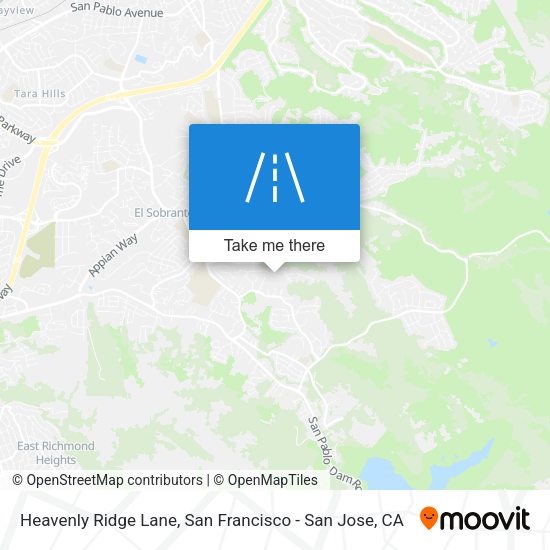 Mapa de Heavenly Ridge Lane
