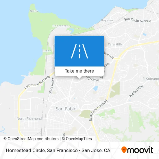 Homestead Circle map