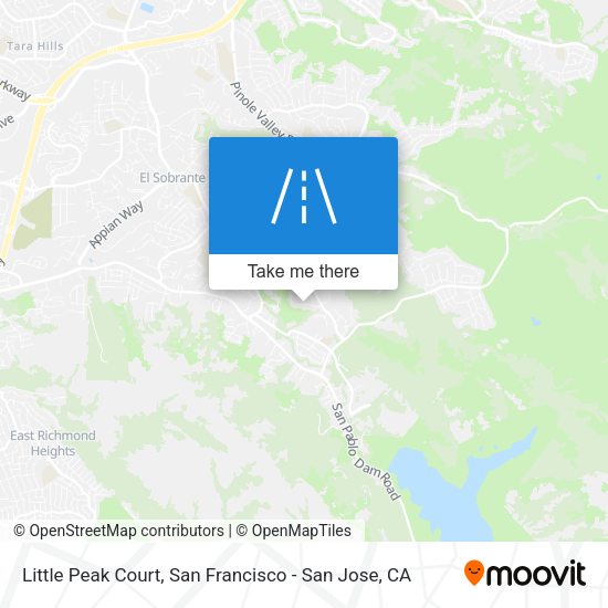 Little Peak Court map