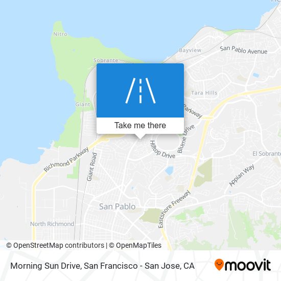 Morning Sun Drive map