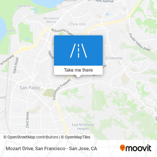 Mozart Drive map