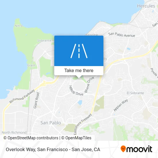 Overlook Way map