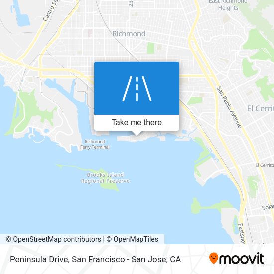 Mapa de Peninsula Drive