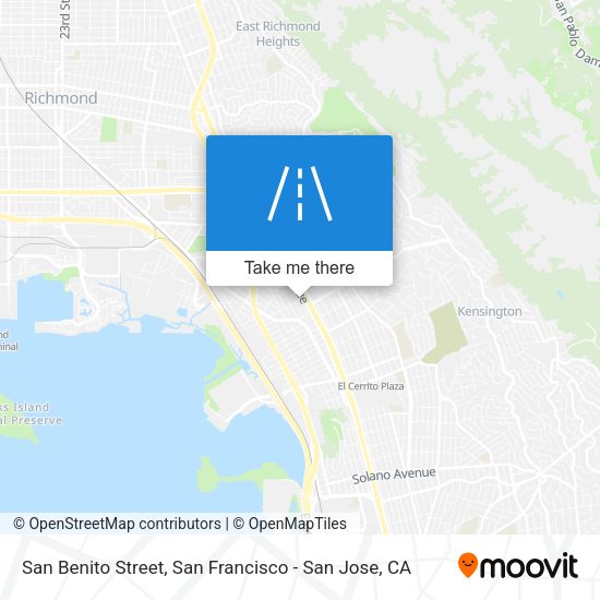 San Benito Street map