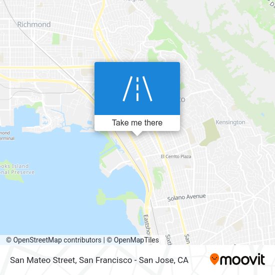 Mapa de San Mateo Street