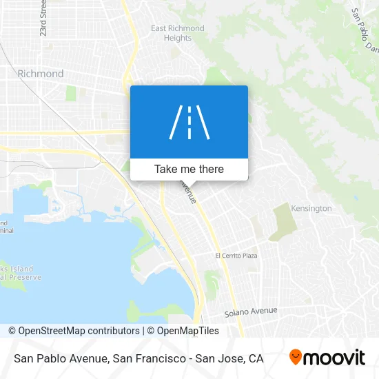 San Pablo Avenue map