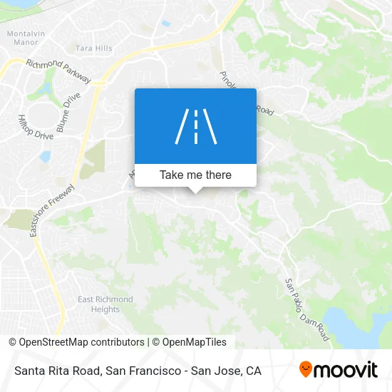 Santa Rita Road map