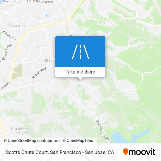 Scotts Chute Court map