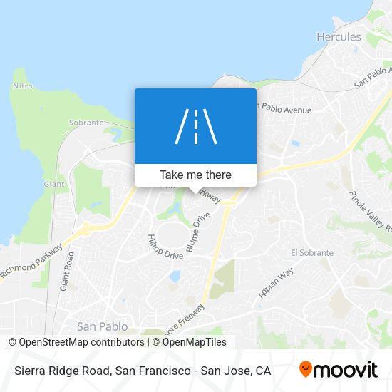 Sierra Ridge Road map