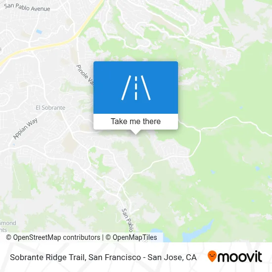 Sobrante Ridge Trail map